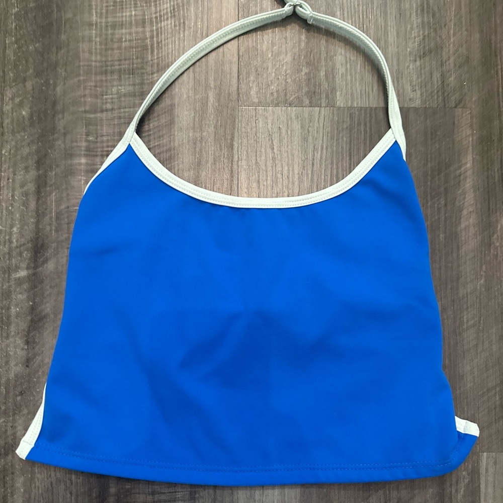 Tiger Friday Vibrant Blue Halter Top